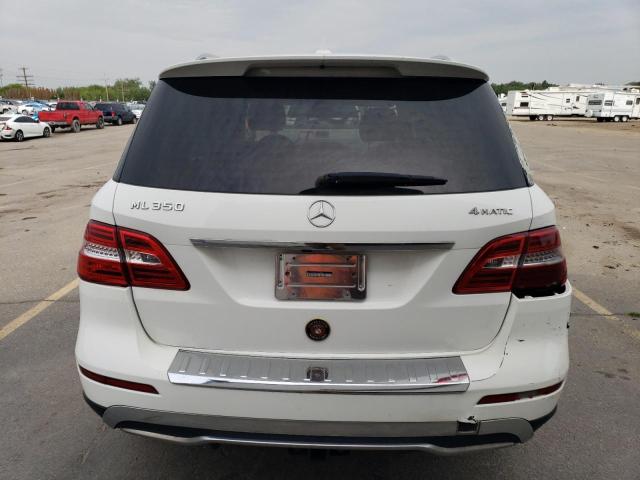 4JGDA5HB6EA335858 - 2014 MERCEDES-BENZ ML 350 4MATIC WHITE photo 6