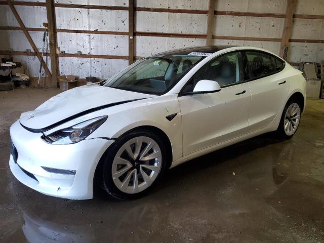 5YJ3E1EB8NF290141 - 2022 TESLA MODEL 3 WHITE photo 1