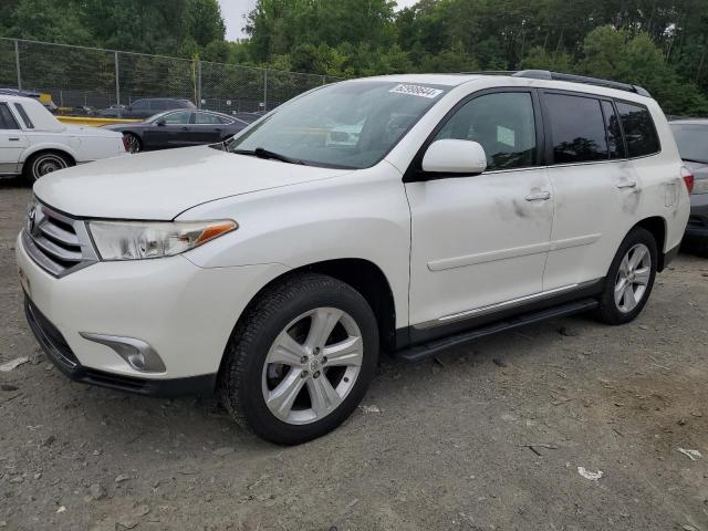 5TDBK3EH1CS125528 - 2012 TOYOTA HIGHLANDER BASE WHITE photo 1