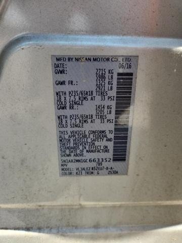 5N1AR2MN1GC663352 - 2016 NISSAN PATHFINDER S SILVER photo 13