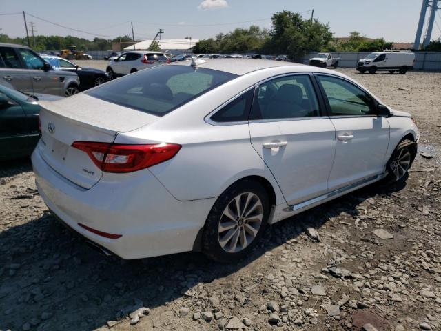 5NPE34AF5FH021641 - 2015 HYUNDAI SONATA SPORT WHITE photo 3