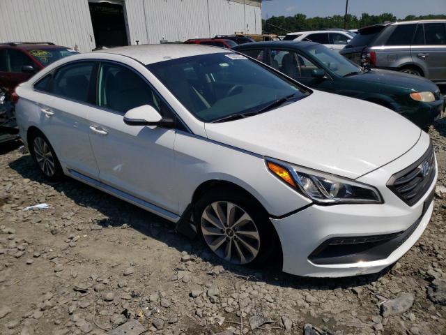 5NPE34AF5FH021641 - 2015 HYUNDAI SONATA SPORT WHITE photo 4