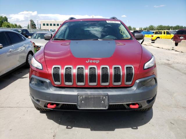 1C4PJMBS8GW172558 - 2016 JEEP CHEROKEE TRAILHAWK RED photo 5