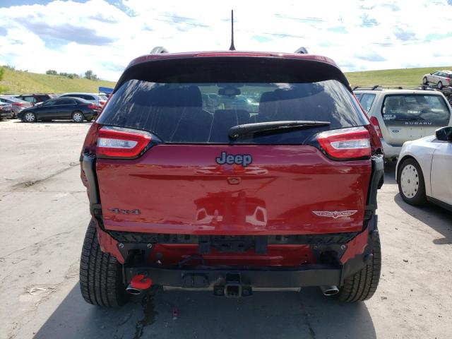 1C4PJMBS8GW172558 - 2016 JEEP CHEROKEE TRAILHAWK RED photo 6