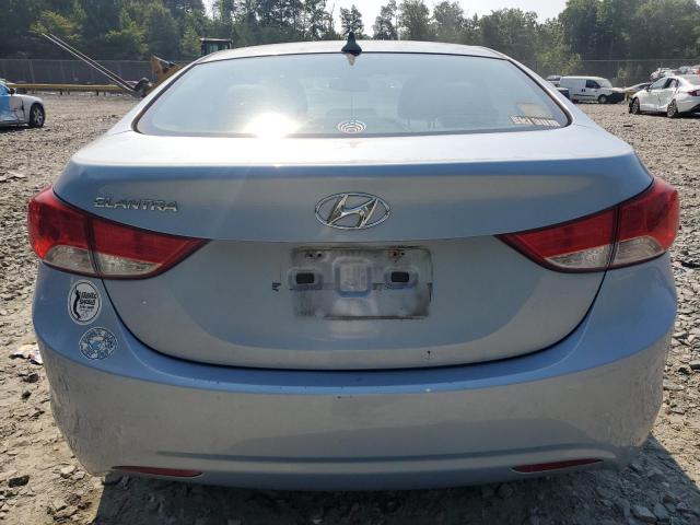 KMHDH4AE6CU284707 - 2012 HYUNDAI ELANTRA GLS BLUE photo 6