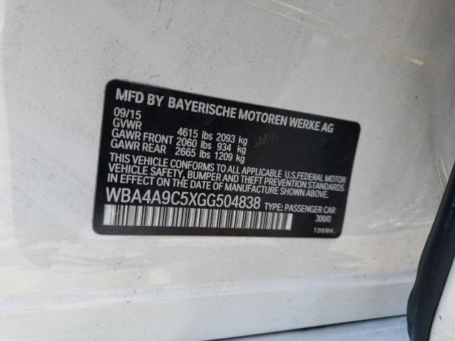WBA4A9C5XGG504838 - 2016 BMW 428 I GRAN COUPE SULEV WHITE photo 13