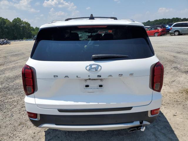 KM8R44HE6MU259203 - 2021 HYUNDAI PALISADE SEL WHITE photo 6