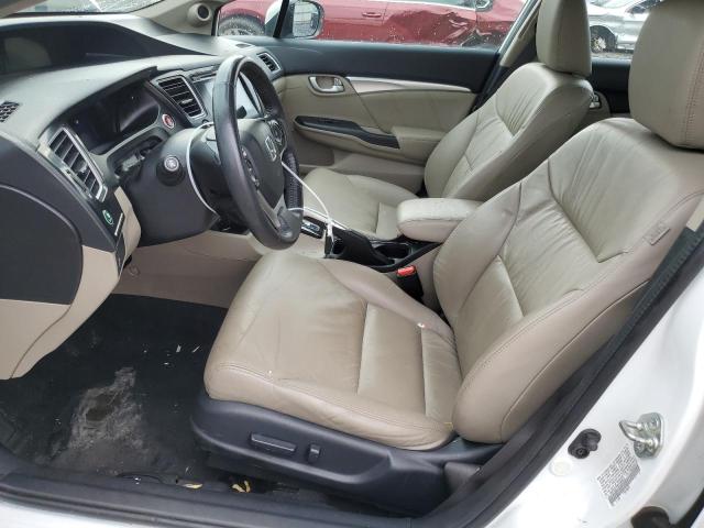 19XFB2F99FE228620 - 2015 HONDA CIVIC EXL თეთრი ფოტო 7
