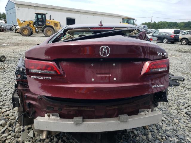 19UUB3F78FA001936 - 2015 ACURA TLX ADVANCE BURGUNDY photo 6