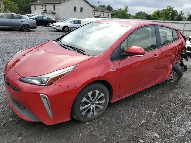 JTDL9MFUXM3026470 - 2021 TOYOTA PRIUS LE RED photo 1