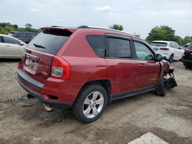 1C4NJCEA2CD605303 - 2012 JEEP COMPASS LATITUDE RED photo 3