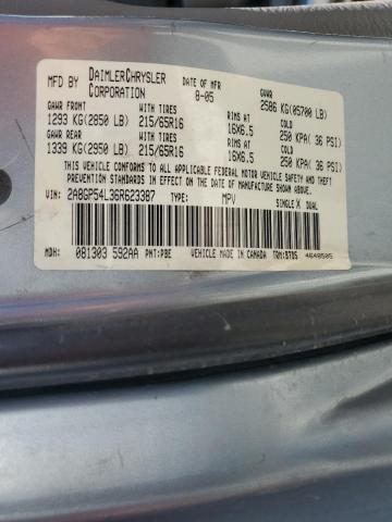 2A8GP54L36R623387 - 2006 CHRYSLER TOWN & COU TOURING 蓝色 照片 13