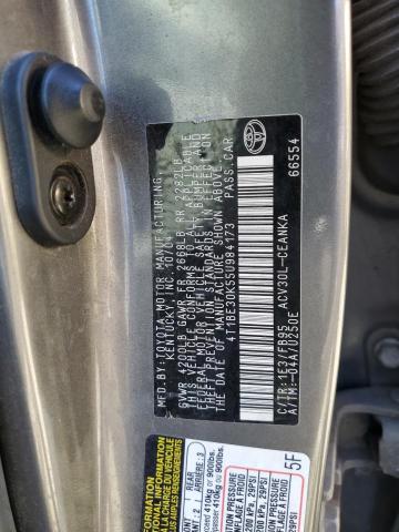 4T1BE30K55U984173 - 2005 TOYOTA CAMRY LE SILVER photo 12