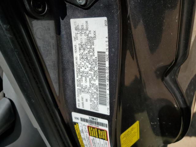 5TFTX4CN8BX010065 - 2011 TOYOTA TACOMA ACCESS CAB გრაფიტი ფოტო 12