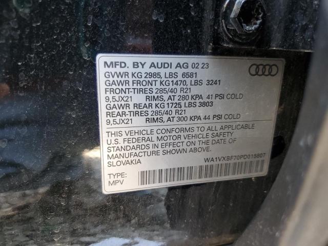 WA1VXBF70PD015807 - 2023 AUDI Q7 PRESTIGE BLACK photo 14