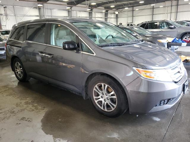 5FNRL5H63DB062343 - 2013 HONDA ODYSSEY EXL GRAY photo 4