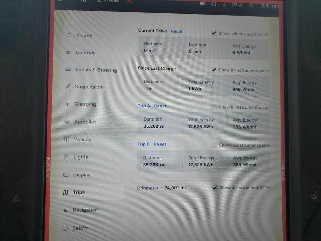 5YJSA1E2XJF264190 - 2018 TESLA MODEL S 黑色 照片 9