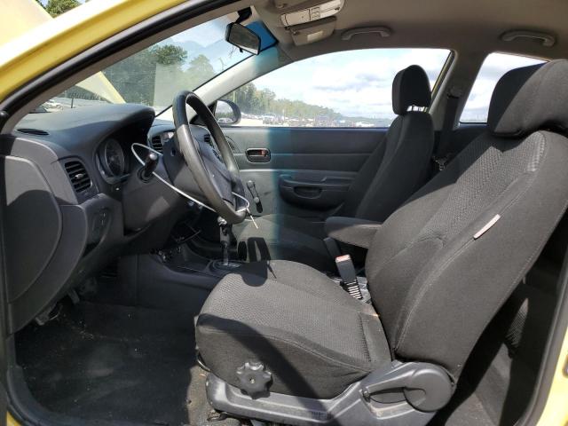 KMHCM36C29U112174 - 2009 HYUNDAI ACCENT GS YELLOW photo 7