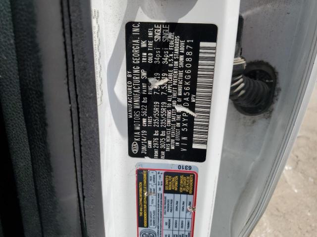 5XYPHDA56KG608871 - 2019 KIA SORENTO EX أبيض صورة 12