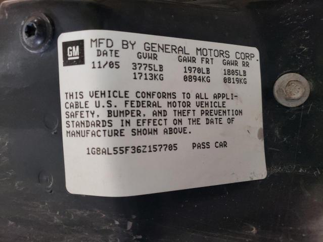 1G8AL55F36Z157705 - 2006 SATURN ION LEVEL 3 SILVER photo 12