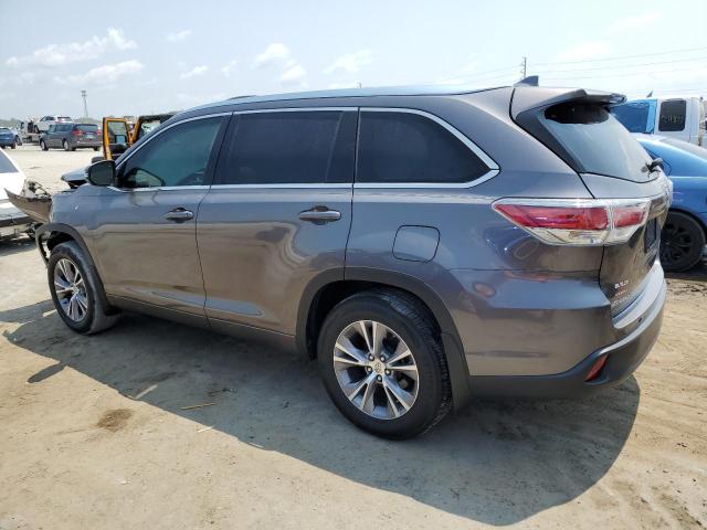 5TDJKRFH7ES022811 - 2014 TOYOTA HIGHLANDER XLE Grau Foto 2