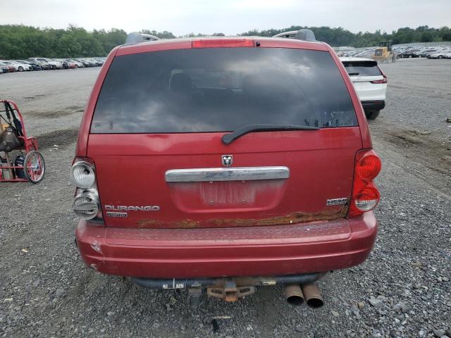 1D4HB58286F182362 - 2006 DODGE DURANGO LIMITED RED photo 6