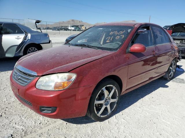 KNAFE122685579734 - 2008 KIA SPECTRA EX RED photo 1