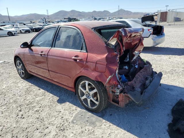 KNAFE122685579734 - 2008 KIA SPECTRA EX RED photo 2