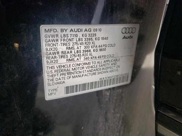 WA1VMAFE9BD002953 - 2011 AUDI Q7 PRESTIGE 黑色 照片 13