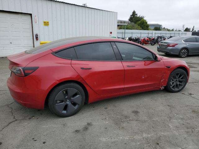 5YJ3E1EA8PF648266 - 2023 TESLA MODEL 3 Qırmızı foto 3