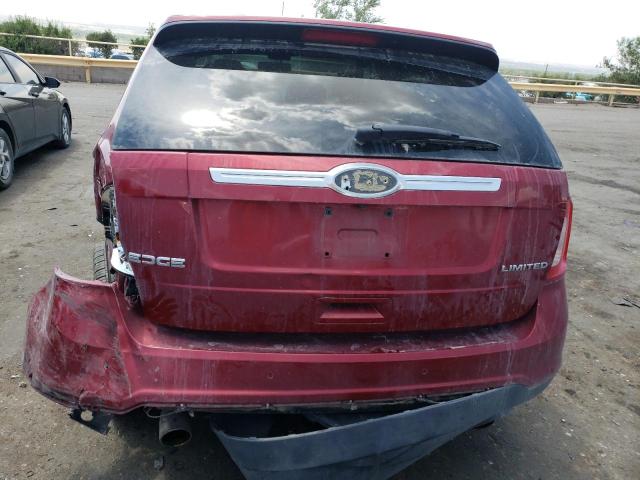 2FMDK3KCXDBA18235 - 2013 FORD EDGE LIMITED RED photo 6