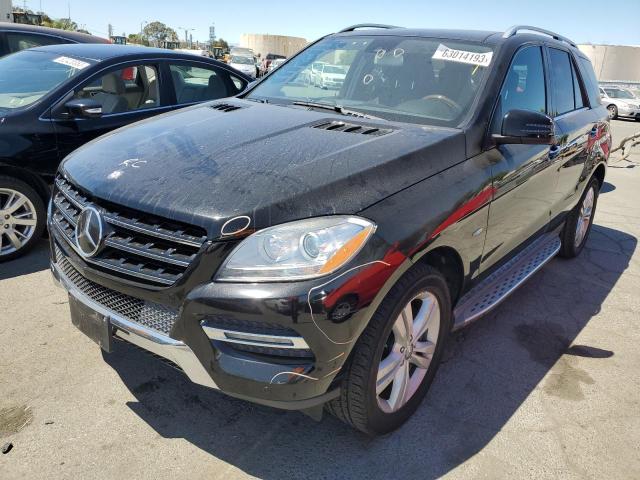 4JGDA5HB5CA006534 - 2012 MERCEDES-BENZ ML 350 4MATIC BLACK photo 1