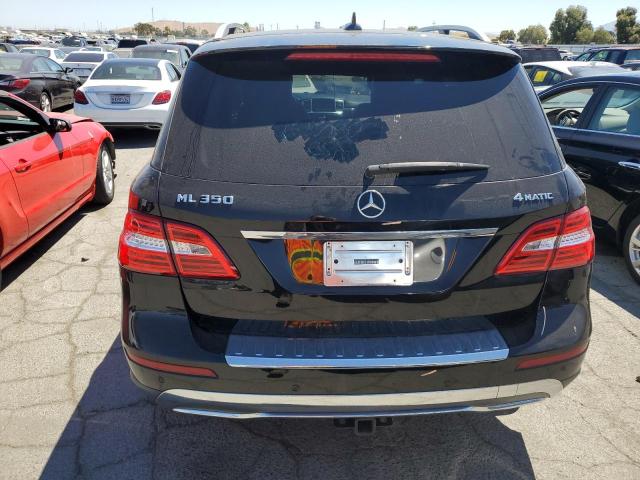 4JGDA5HB5CA006534 - 2012 MERCEDES-BENZ ML 350 4MATIC BLACK photo 6