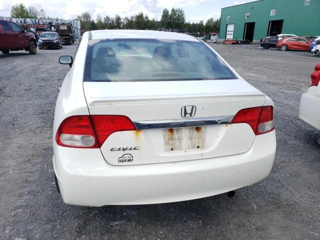 2HGFA1E2XAH038423 - 2010 HONDA CIVIC DX WHITE photo 6