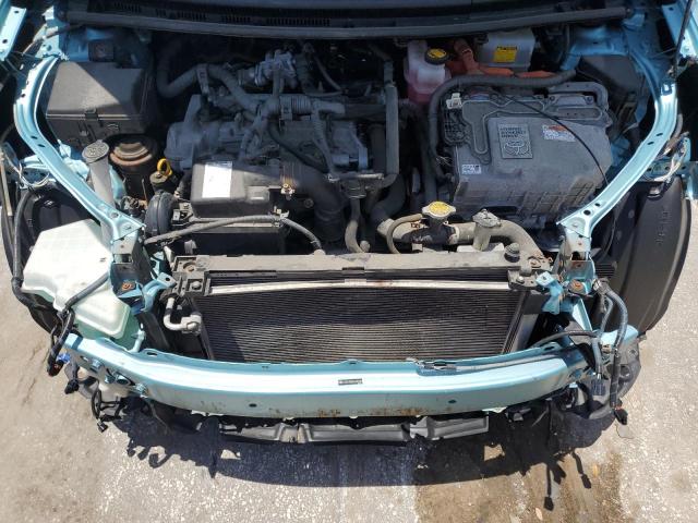 JTDKDTB36D1039486 - 2013 TOYOTA PRIUS C BLUE photo 12