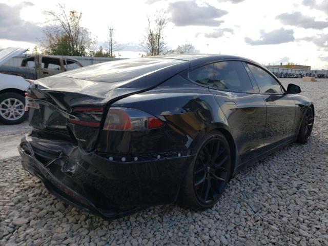 5YJSA1E63MF437328 - 2021 TESLA MODEL S Чорний фото 3
