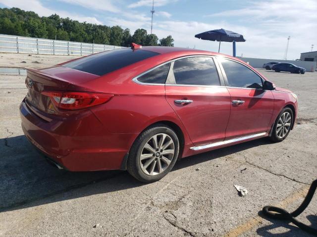 5NPE34AF9HH571332 - 2017 HYUNDAI SONATA SPORT RED photo 3