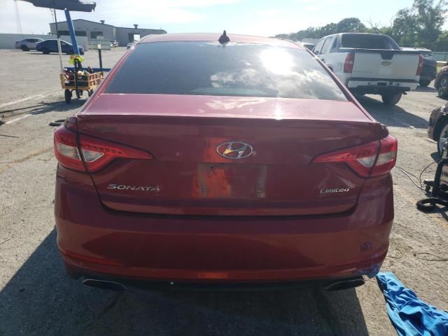 5NPE34AF9HH571332 - 2017 HYUNDAI SONATA SPORT RED photo 6