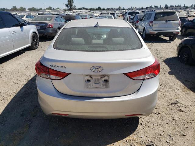 KMHDH4AE5BU157123 - 2011 HYUNDAI ELANTRA GLS SILVER photo 6