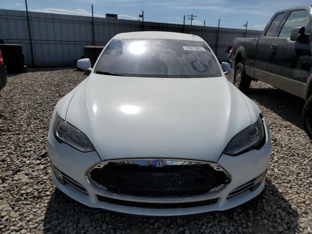 5YJSA1H15EFP50298 - 2014 TESLA MODEL S WHITE photo 5