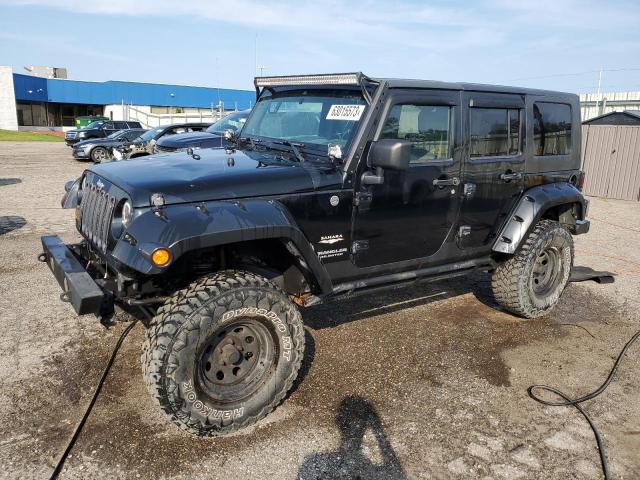 1J4GA59107L211156 - 2007 JEEP WRANGLER SAHARA BLACK photo 1