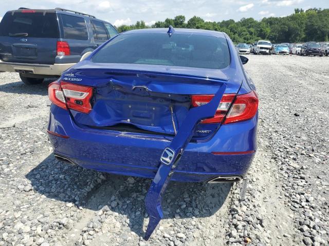1HGCV1F39JA253966 - 2018 HONDA ACCORD SPORT BLUE photo 6