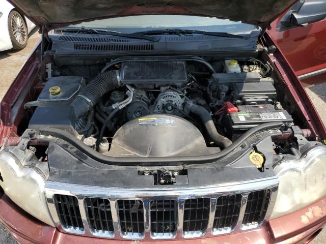 1J8GS48K27C526444 - 2007 JEEP GRAND CHER LAREDO RED photo 12