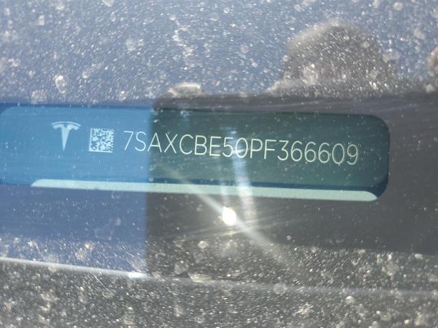 7SAXCBE50PF366609 - 2023 TESLA MODEL X 白色 照片 12