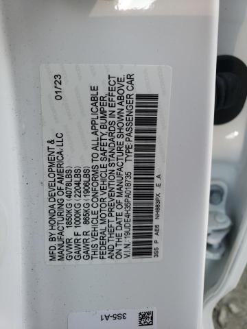 19UDE4H35PA018735 - 2023 ACURA INTEGRA A-SPEC WHITE photo 12