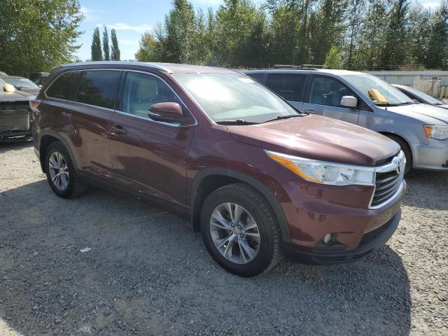 5TDJKRFH4ES052719 - 2014 TOYOTA HIGHLANDER XLE Rot Foto 4