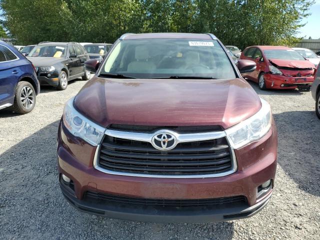 5TDJKRFH4ES052719 - 2014 TOYOTA HIGHLANDER XLE Rot Foto 5