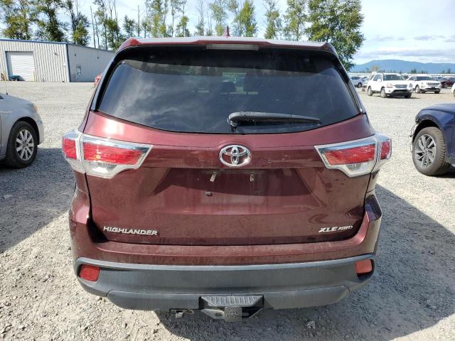 5TDJKRFH4ES052719 - 2014 TOYOTA HIGHLANDER XLE Rot Foto 6