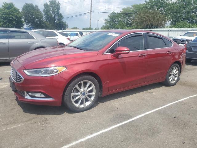 3FA6P0HDXHR227615 - 2017 FORD FUSION SE RED photo 1