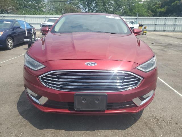 3FA6P0HDXHR227615 - 2017 FORD FUSION SE RED photo 5